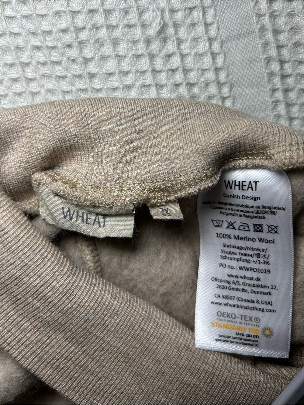 Wheat Wool Fleece Tan Trousers Toddler - Picture 5 of 6